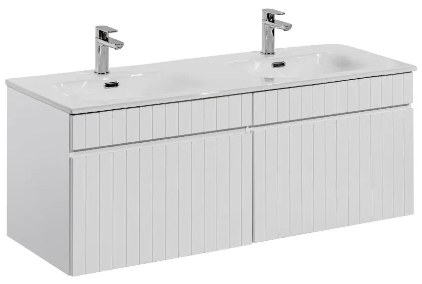 Kúpeľňová skrinka s umývadlom ICONIC White U120/1 | 120 cm