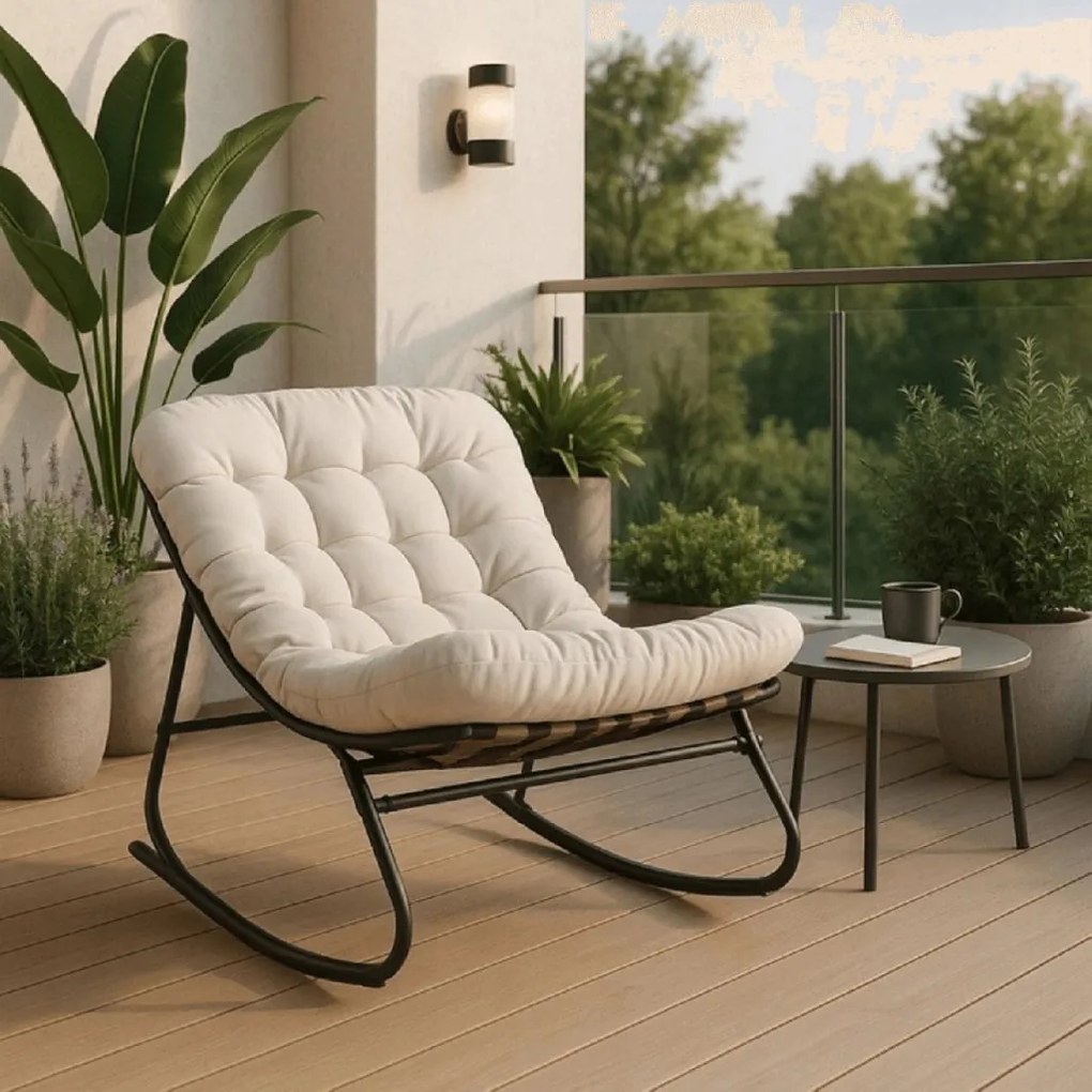 PROXIMA.store - Relaxačné hojdacie kreslo AURORA FARBA: sivá