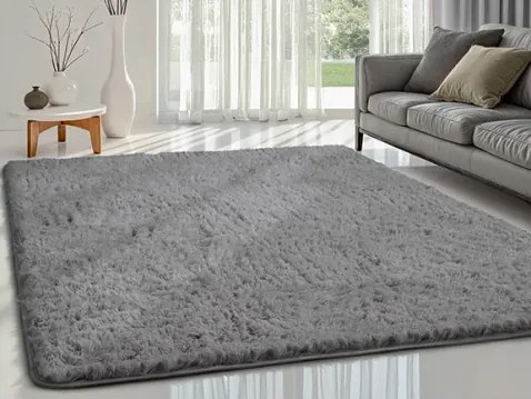 Koberec Fluffy Shaggy 160x220 cm, šedý%
