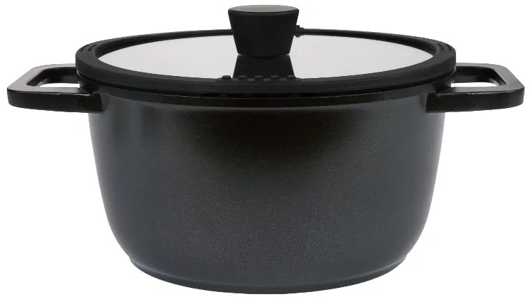 Silvercrest®  Hrniec z hliníkovej zliatiny, 24 cm (čierna)  (100390959)
