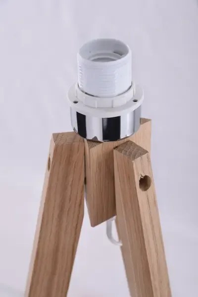 Drevená lampa Tripod