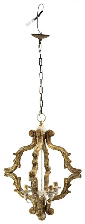 Luster zlatá patina retro 41*41*75