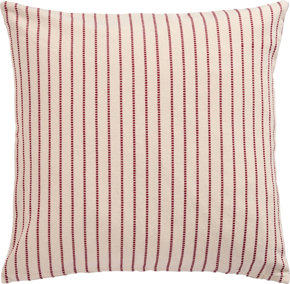 Ib Laursen Poťah na vankúš Holly Red Woven Stripes 50 × 50 cm