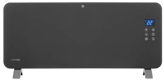 Concept KS4100 -Inteligentný elektrický priamotop/konvektor 1000/2000W Wi-Fi IP24 sivý
