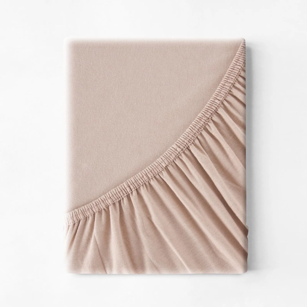 JERSEY PRESTIERADLO JERSEY3 200X220 CM BÉŽOVÉ