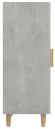 vidaXL Komoda betónovo sivá 34,5x34x90 cm spracované drevo-