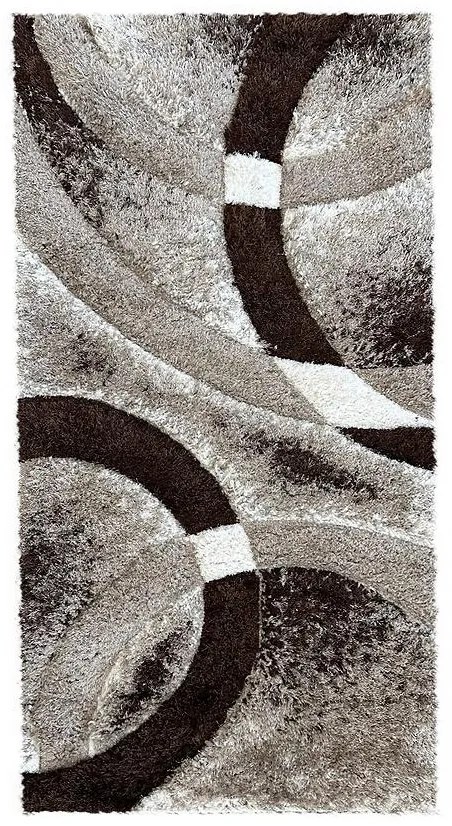 Koberec Shaggy 3D Dominica 1,6/2,3 P388B BOS QB 42 hnedá