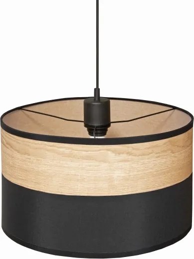 Luster na lanku ALBA 1xE27/15W/230V pr. 25 cm čierna/hnedá