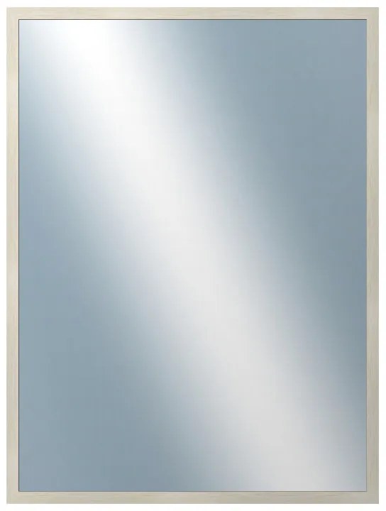 DANTIK - Zrkadlo v rámu, rozmer s rámom 60x80 cm z lišty KASETTE biela prederaná (2756)
