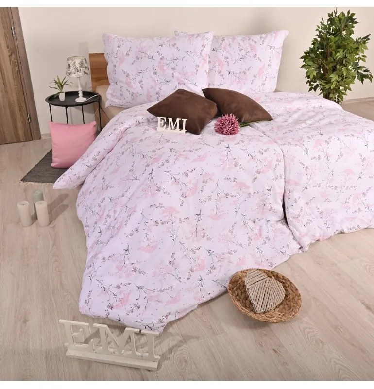 Obliečky bavlnené Sakura EMI, Štandardný set jednolôžko obsahuje 1x 140x200 + 1x 70x90