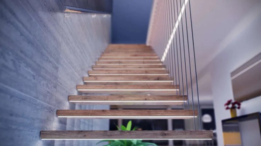 Led-Labs LED profil LUMINES typ D biely lakovaný 3m