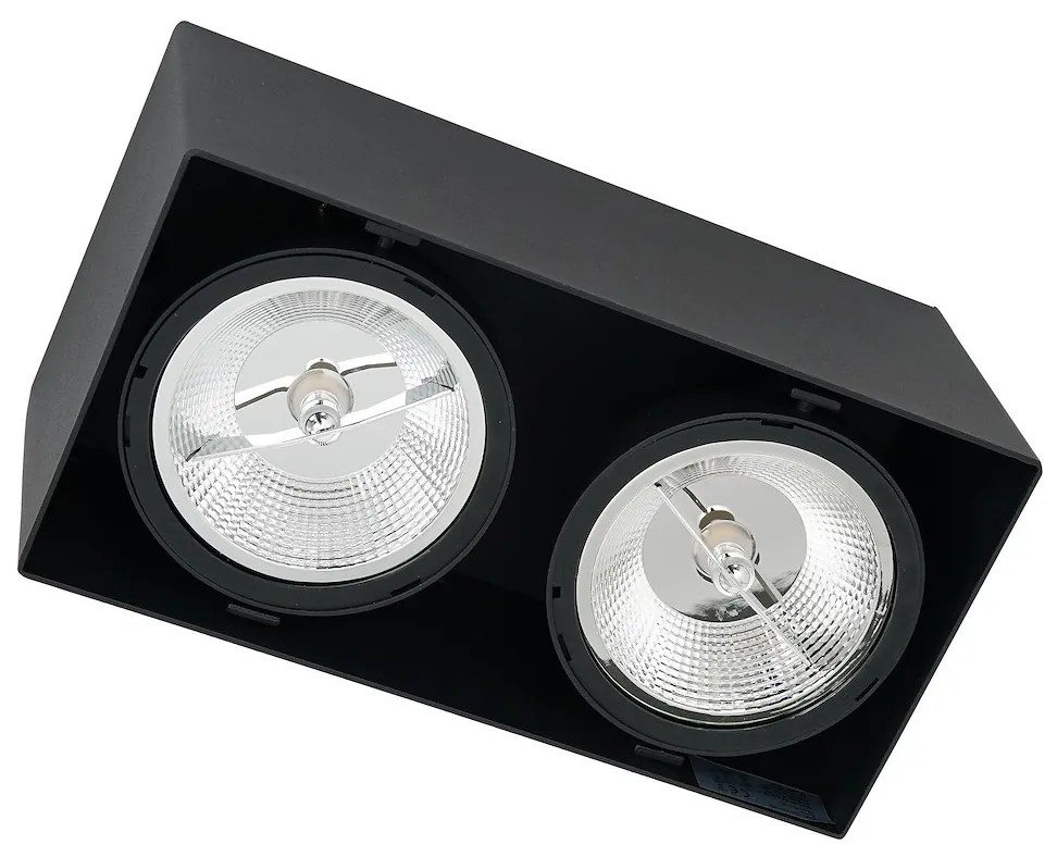 Stropné svietidlo Plaza2, 1x čierne kovové tienidlo