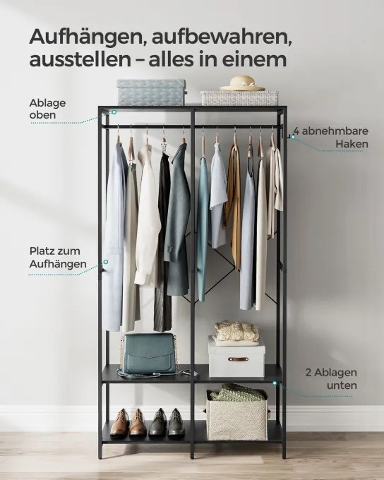 Otvorená šatníková skriňa RGR004B56