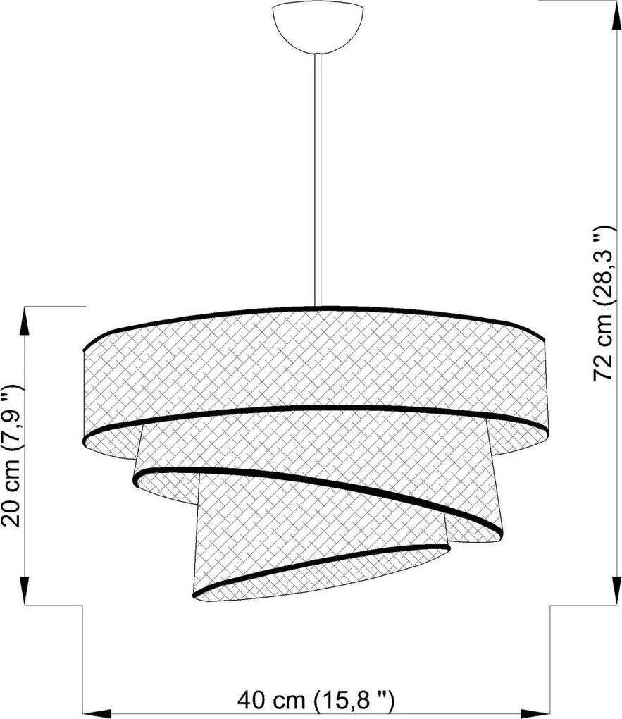 Závesná lampa, Couper - Powder, Gold