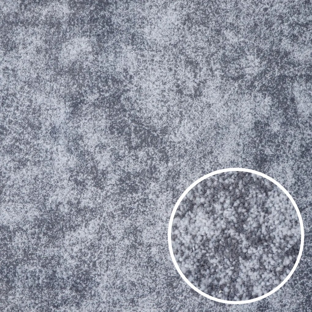 Metrážny koberec Milano 95 šedý, na mieru, šíře 4m, šedá, filc, detská izba, Spoltex