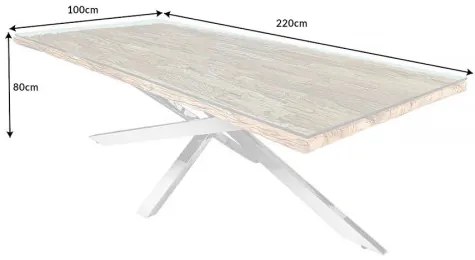 Jedálenský stôl Barracuda 43625 220x100cm Masív drevo Teak  - Komfort-nábytok