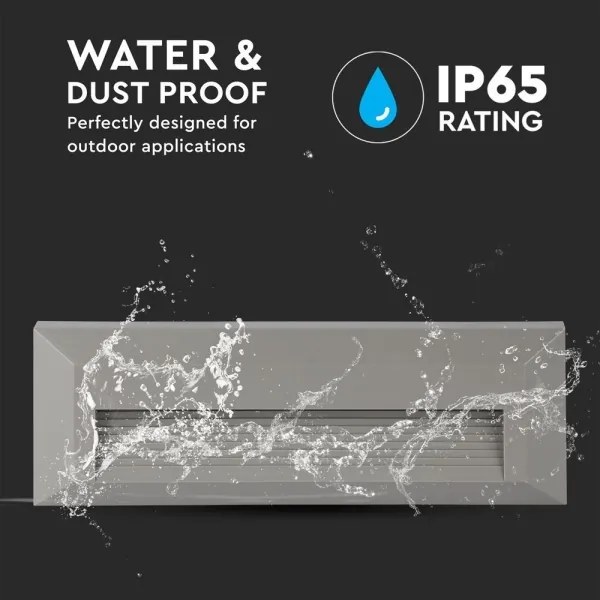 LED Vonkajšie schodiskové svietidlo LED/3W/230V 4000K IP65 šedá