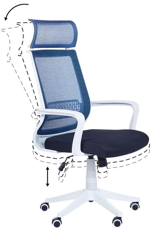 Kancelárska stolička Leaza (modrá. Vlastná spoľahlivá doprava až k Vám domov. 1080833