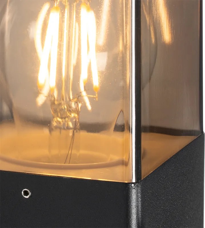 Vonkajšia nástenná lampa čierna IP44 s senzorom súmraku až úsvitu - Dánsko