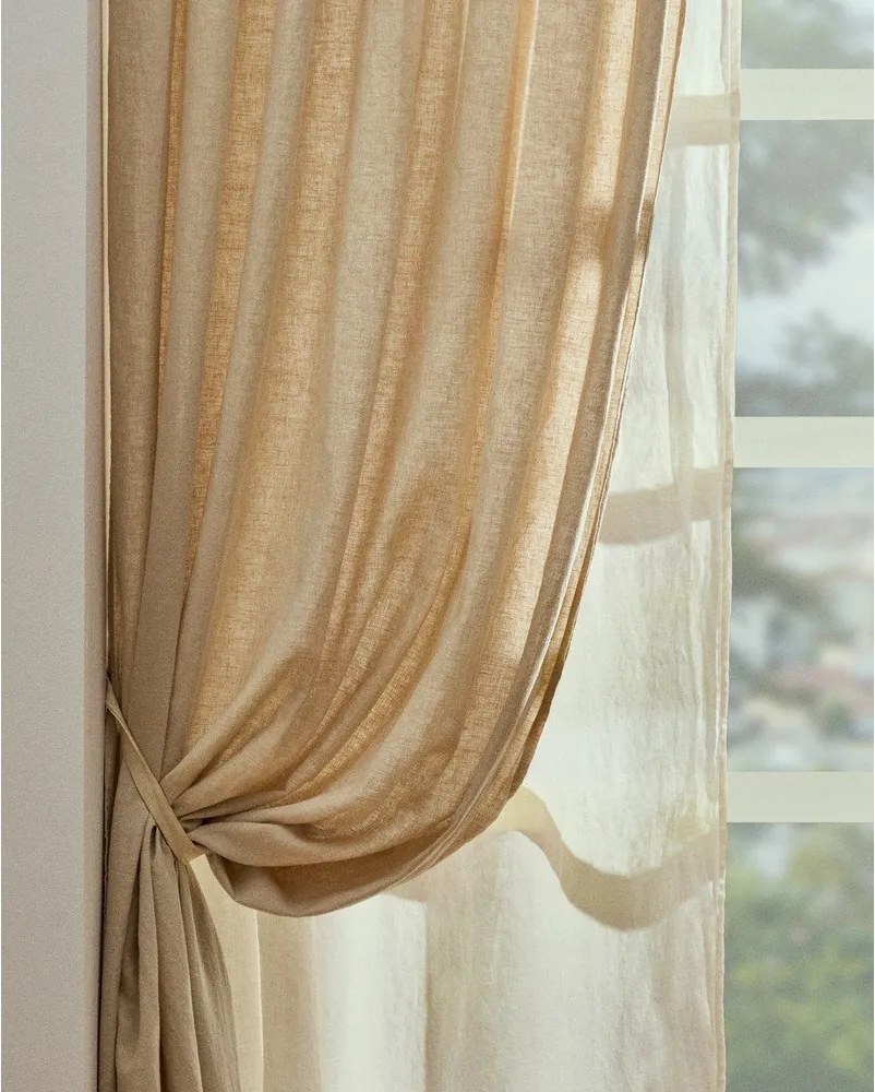 Béžový bavlnený záves 140x270 cm Nolira – Kave Home