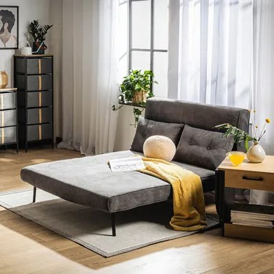 Dvojmiestná sivá pohovka LAVILLA