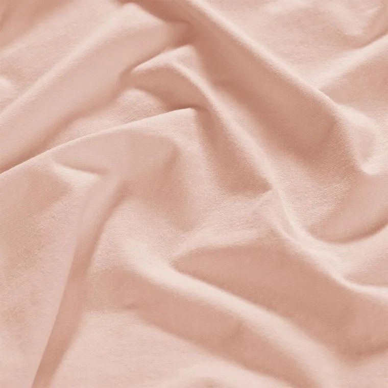 Napínacia plachta na posteľ jersey s elastanom púdrová sada 2 ks 90 x 200 cm