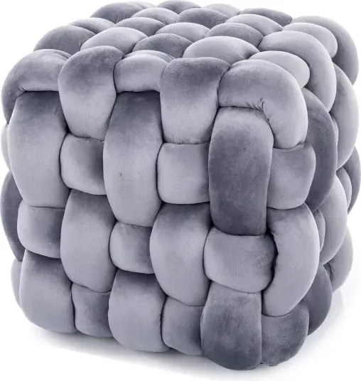 SI Faris Velvet taburetka sivý