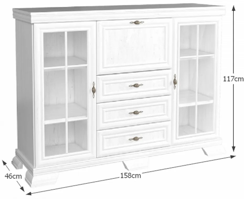 KORA KK6 komoda, borovica Andersen