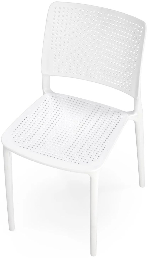 Biela plastová stolička K514