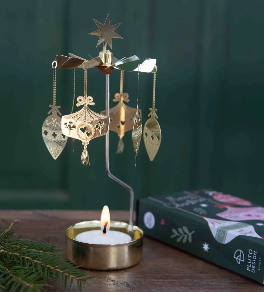 Pluto Design Rotujúci svietnik Ornaments