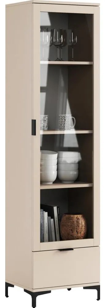 Vitrína LORA béžová