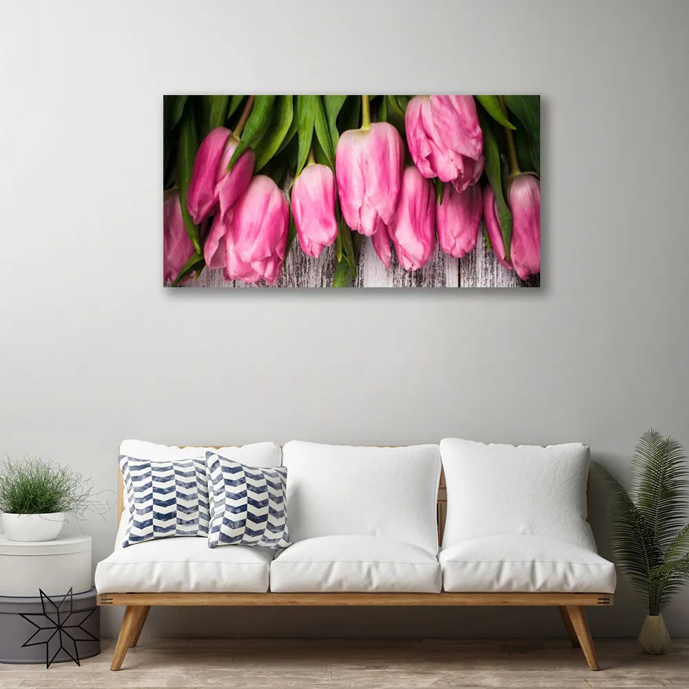 Obraz na plátne Tulipány 100x50 cm