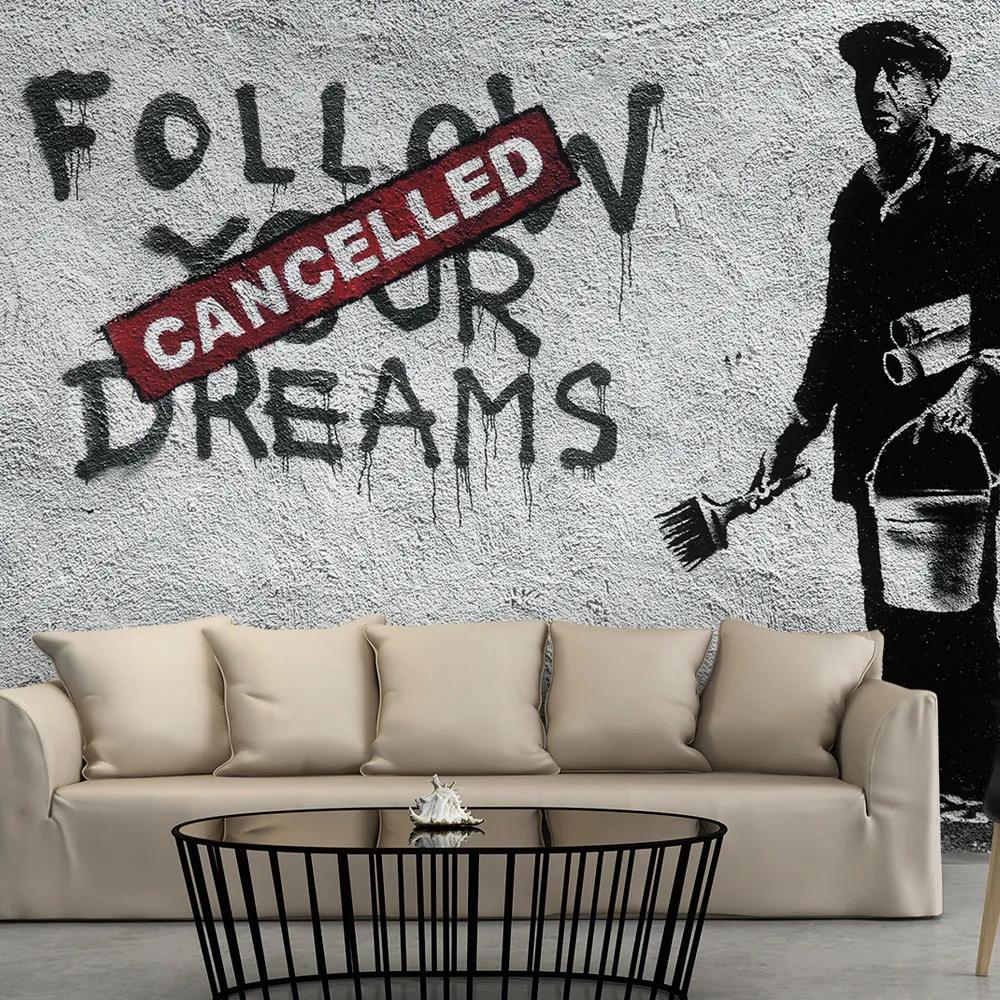Artgeist Fototapeta - Dreams Cancelled (Banksy) Veľkosť: 150x105, Verzia: Premium