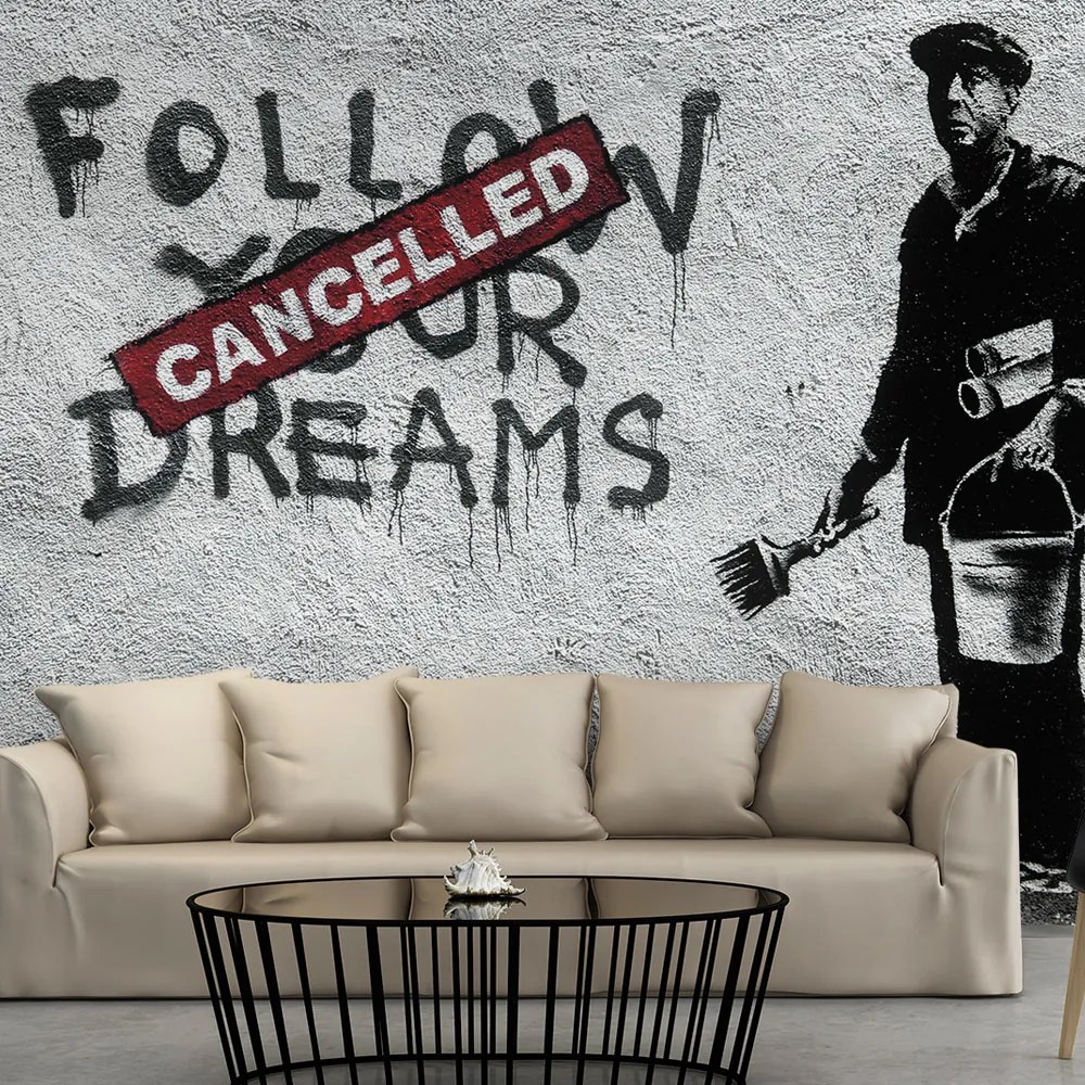 Artgeist Fototapeta - Dreams Cancelled (Banksy) Veľkosť: 200x140, Verzia: Standard