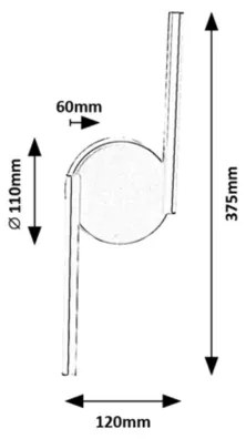 Rabalux 71122 - LED Nástenné svietidlo SABIRA LED/8W/230V 4000K
