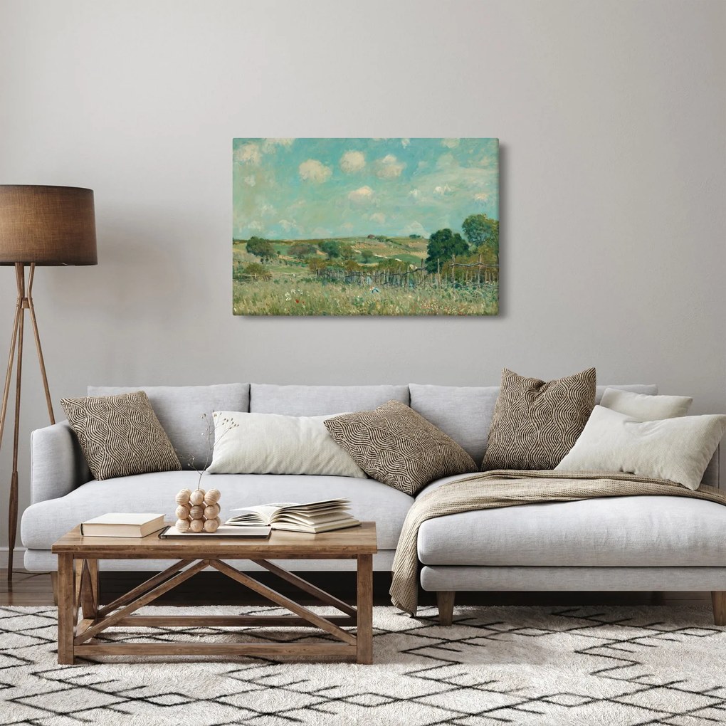 Obraz - Alfred Sisley, Meadow, reprodukcia (90x60 cm)