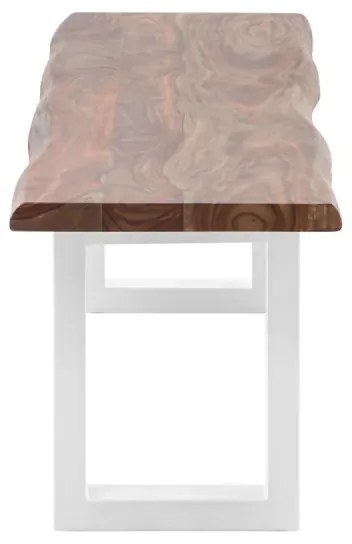 furniture-nabytek.cz - Masívna lavička Bullwer z palisandrového dreva, lakovaná, hnedá – 190×40 cm