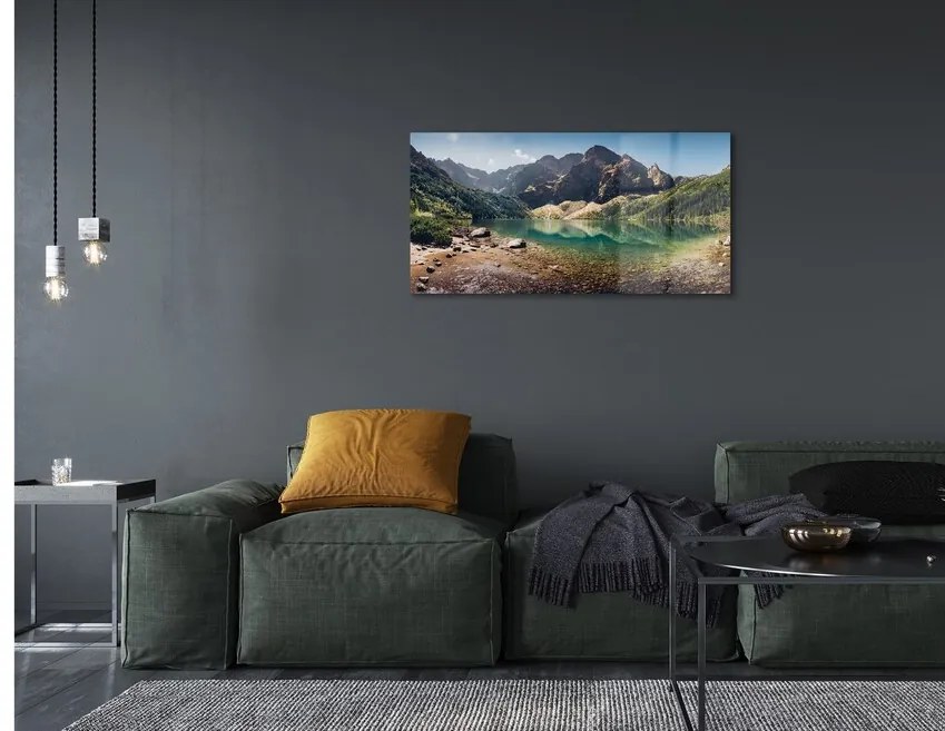Sklenený obraz jazierka salašnícky 140x70 cm