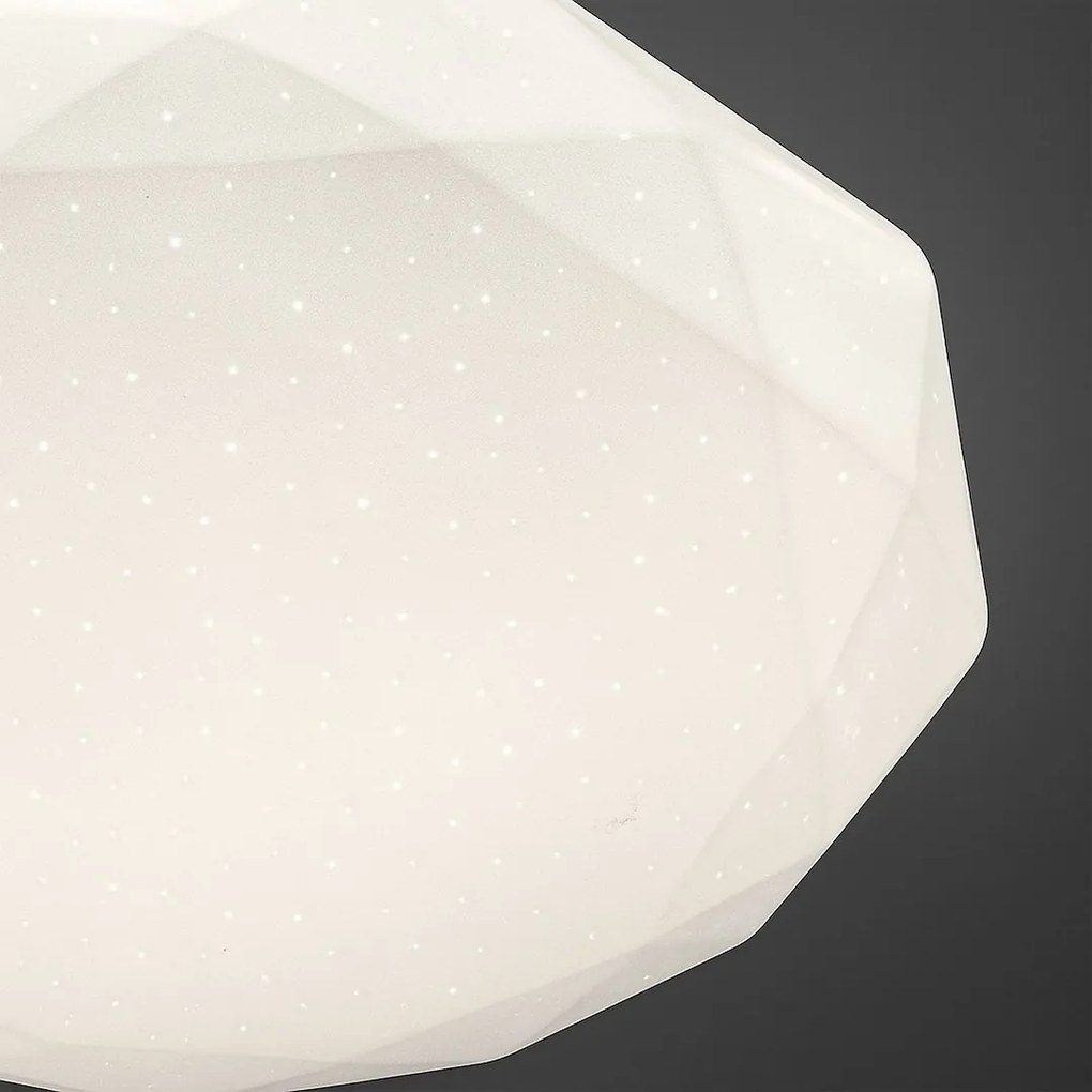 Stropné LED svietidlo Hex, 1x LED 72w, 3000-6000k, (fi 50 cm), w, s ovládačom