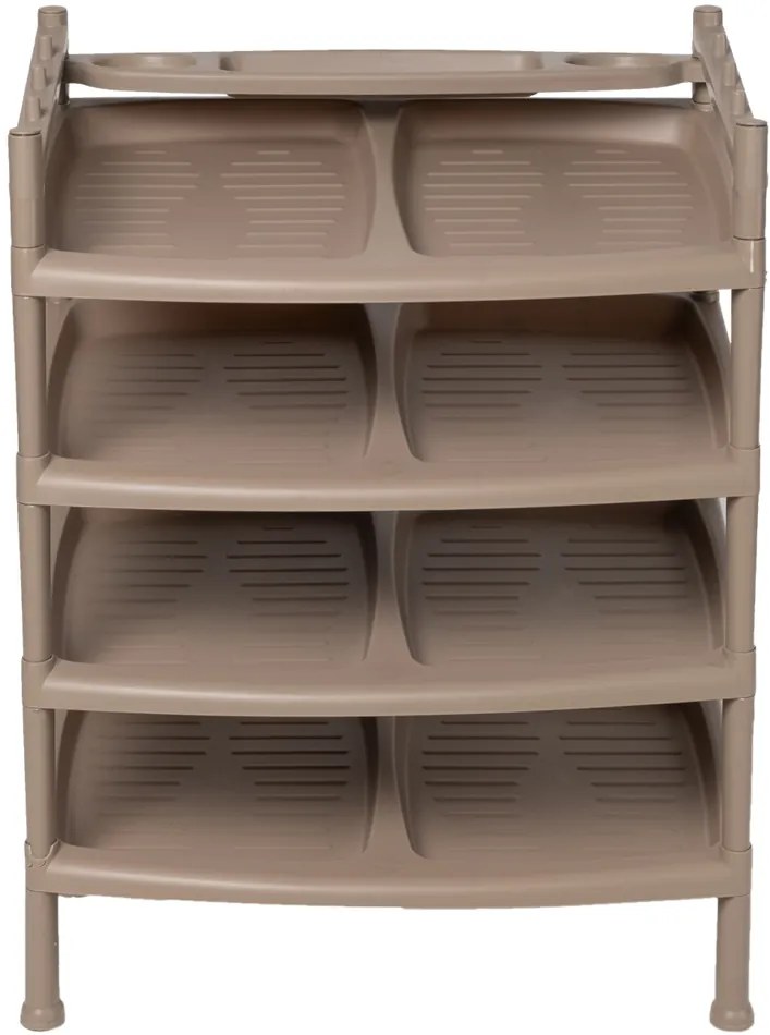 Botník 4 poschodia Brown 52 x 34 x 67 cm