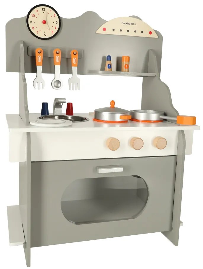 KIK MDF drevená kuchynka pre deti veľká rúra