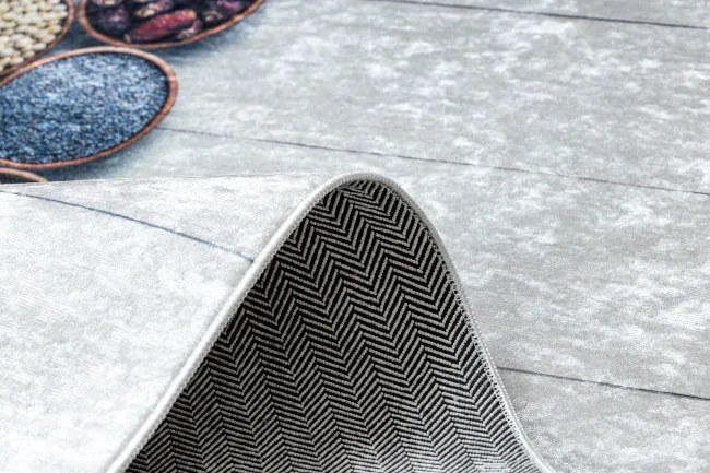 Protišmykový koberec / behúň ANDRE 33200 strieborný / béžový