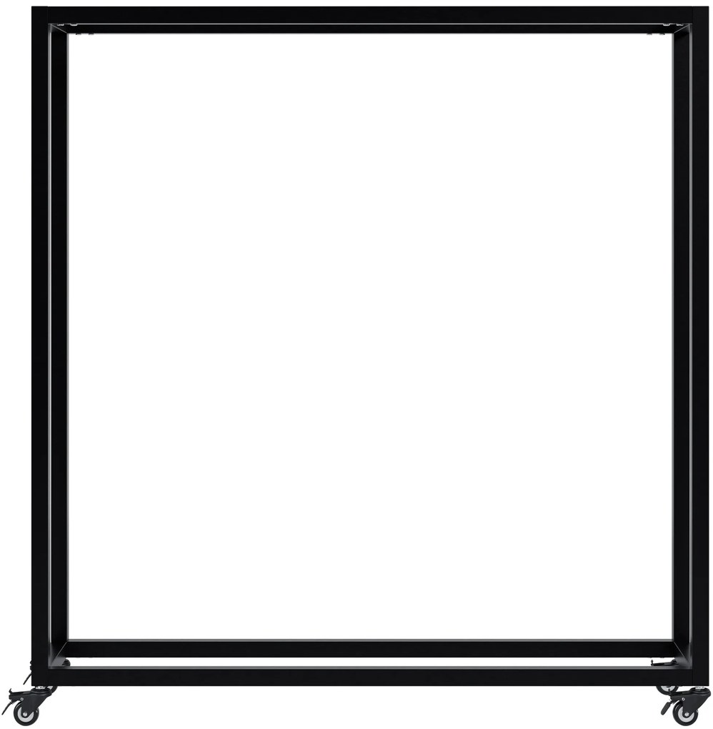 Stojan na drevo Hilta s kolieskami 25x100x100 cm - čierna
