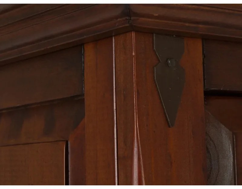 furniture-nabytek.cz - Masívna komoda Highboard Catana z borovice, hnedá, lakovaná – 107×45×130 cm