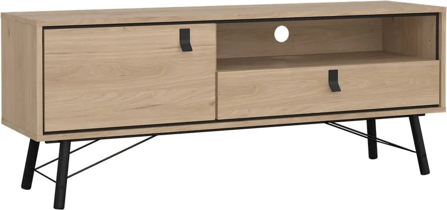 TV stolík v dekore duba v prírodnej farbe 150x60x40 cm Ry – Tvilum