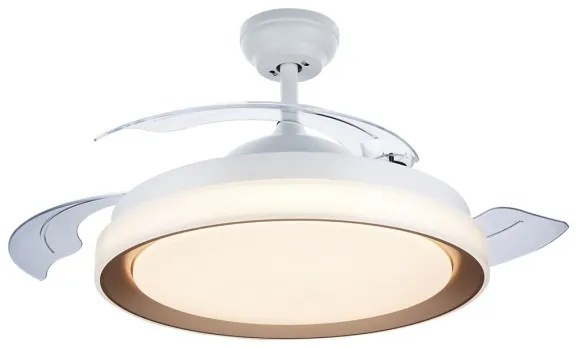 Philips-LED Stropné svietidlo s ventilátorom LED/35W/230V 5500/4000/2700K+DO zlatá
