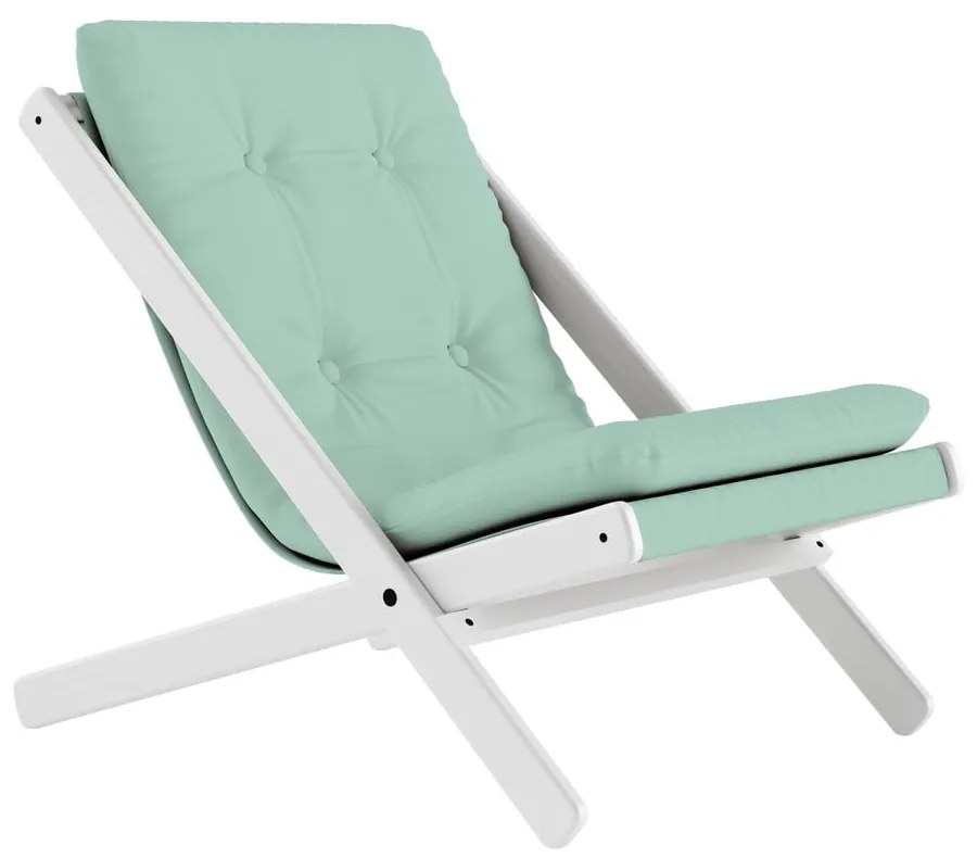 Skladacie kreslo Karup Design Boogie White/Mint