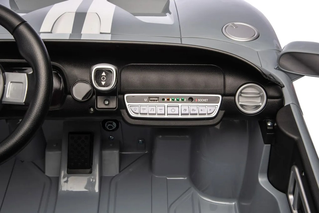 Elektrické autíčko pre deti Ford GT sivé