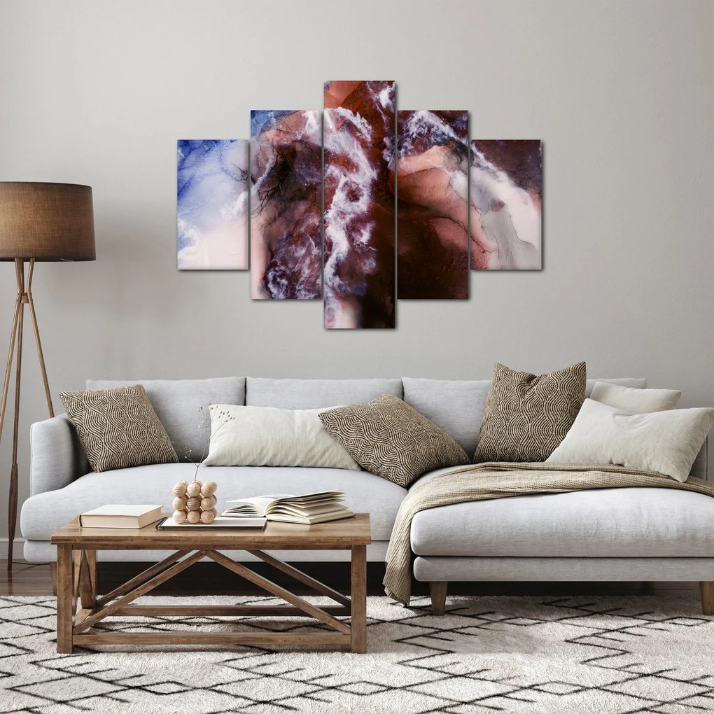 Obraz - Fialový mramor N⁰3 (150x105 cm)