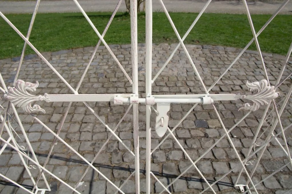 Oblúk na ruže Mel s bránkou - Krémová antik